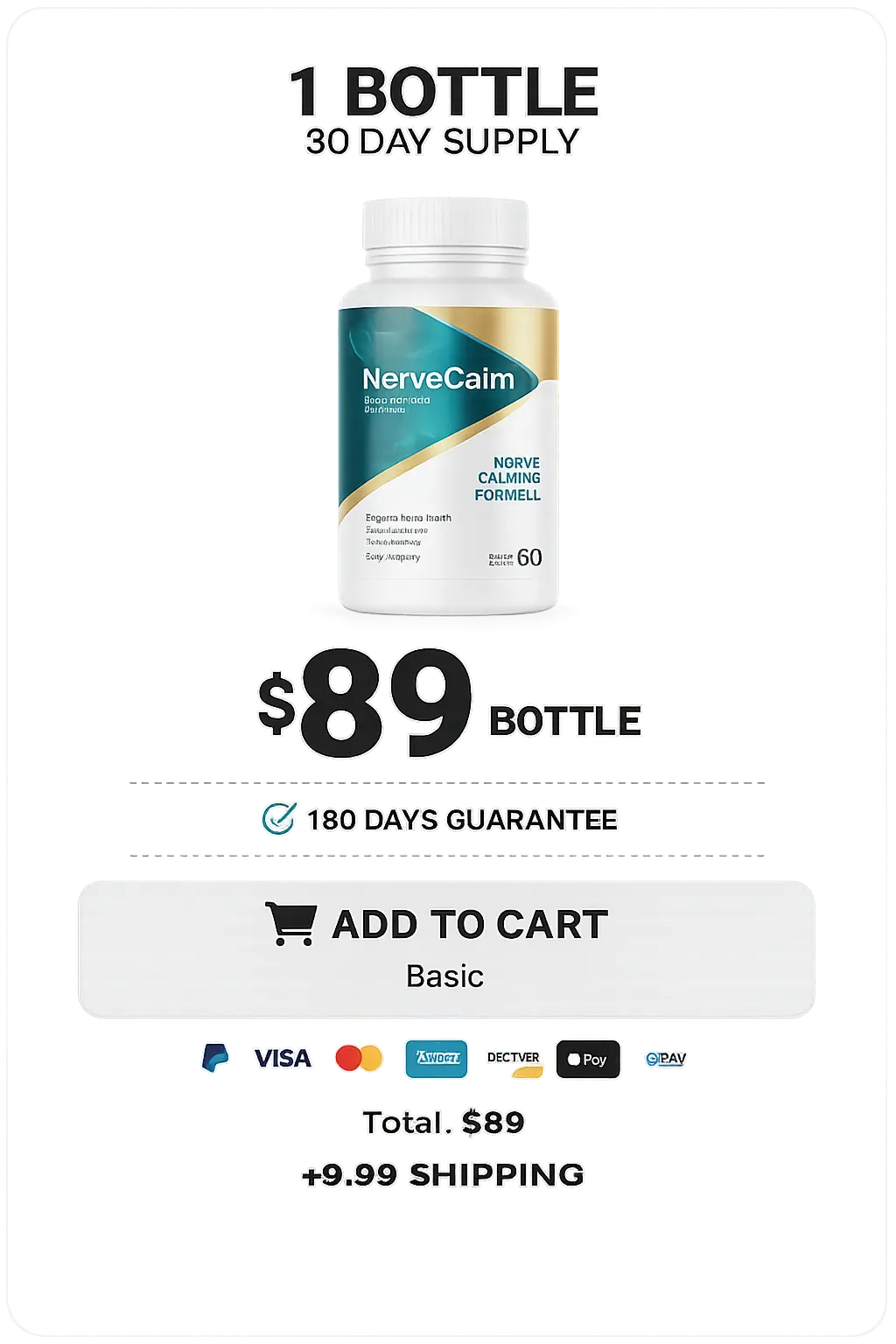 NerveCalm one bottle